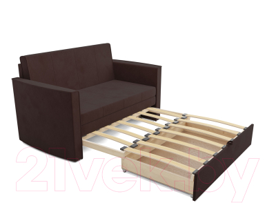 Диван Mebel-Ars Санта №2 (велюр шоколадный НВ-178 16)