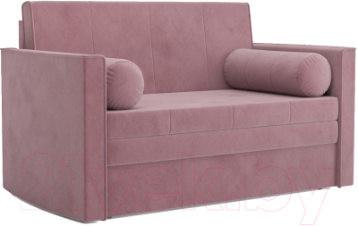 Диван Mebel-Ars Санта №2 (велюр пудра НВ-178 18) - фото