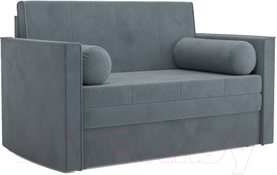 Диван Mebel-Ars Санта №2 (велюр серо-синий НВ-178 26) - фото
