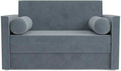 Диван Mebel-Ars Санта №2 (велюр серо-синий НВ-178 26)