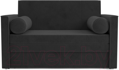 Диван Mebel-Ars Санта №2 (велюр черный НВ-178 17)