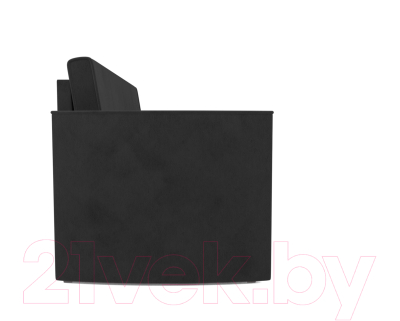 Диван Mebel-Ars Санта №2 (велюр черный НВ-178 17)