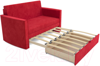 Диван Mebel-Ars Санта №2 (кордрой красный)