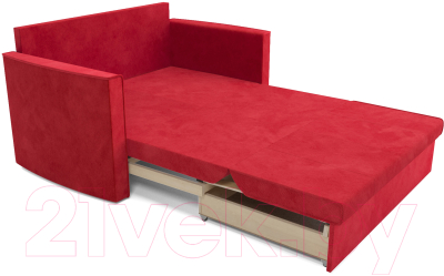 Диван Mebel-Ars Санта №2 (кордрой красный)