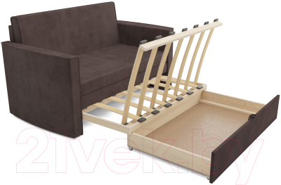 Диван Mebel-Ars Санта №2 (кордрой коричневый)