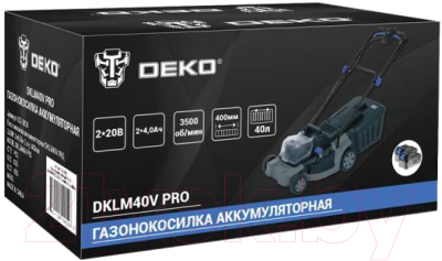 Газонокосилка аккумуляторная Deko DKLM40V Pro / 063-3008