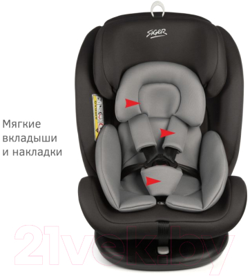 Автокресло Siger Престиж Isofix / KRES3523 (графит)