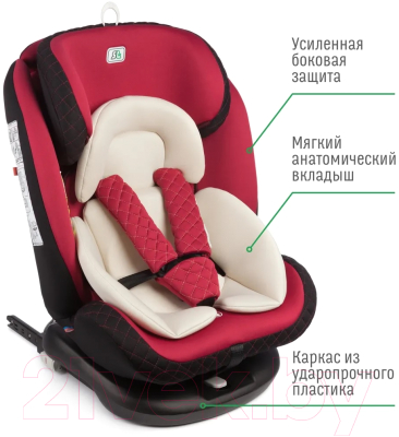 Автокресло Smart Travel Boss Isofix / KRES3578 (марсала)