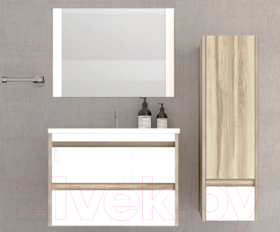 Шкаф-полупенал для ванной Style Line Монако 36 Plus 1 ящик (подвесной)