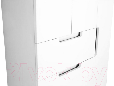 Шкаф-пенал для ванной Style Line Оптима 70 (напольный, корзина, отделение для халата)