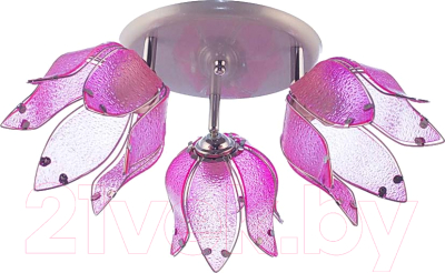 Потолочный светильник Aitin-Pro НПБ 02-3x60-102 / 90/3C (серый/розовый) - фото