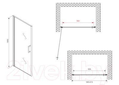 Душевая дверь Abber Sonnenstrand AG04060M