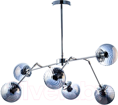 Люстра Aitin-Pro НПБ 02-6x60-105 / C861/6 (хром/белый) - фото