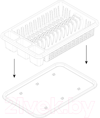 Сушилка для посуды Idea М1174