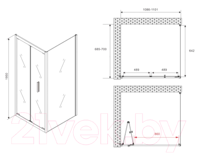 Душевой уголок Abber Sonnenstrand AG07110-S70