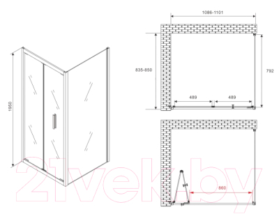 Душевой уголок Abber Sonnenstrand AG07110-S85