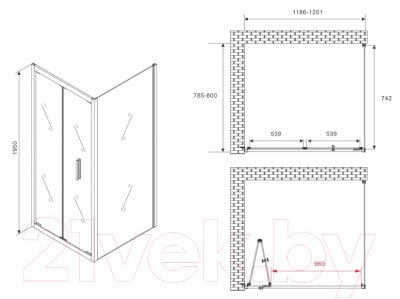 Душевой уголок Abber Sonnenstrand AG07120-S80