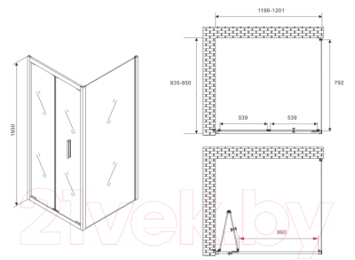 Душевой уголок Abber Sonnenstrand AG07120-S85