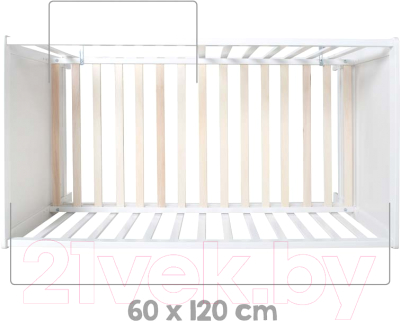 Детская кровать-трансформер Roba Hamburg 60x120 / 0176W