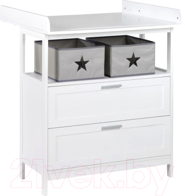 Комод пеленальный Roba Hamburg / 1712040WE (белый) - фото