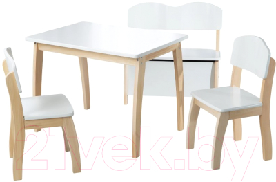 Стол детский Roba 50728WE (белый/натуральный)