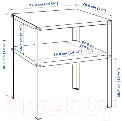 Прикроватная тумба Ikea Knarrevik 37x28