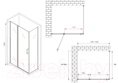 Душевой уголок Abber Sonnenstrand AG04130S-S85