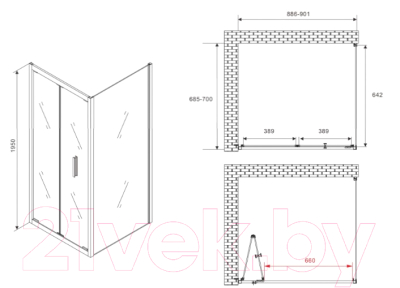Душевой уголок Abber Sonnenstrand AG07090-S70