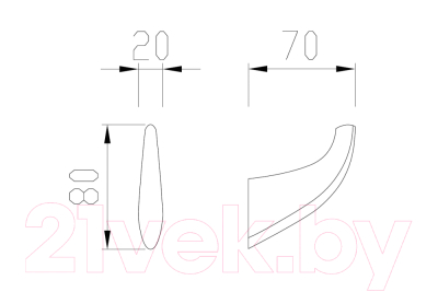 Крючок для ванной Abber Nord AA1550