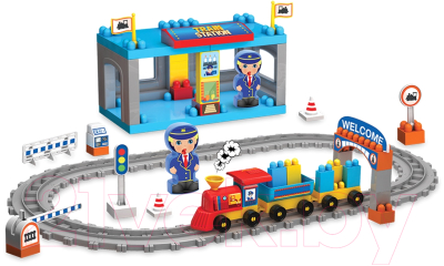 Конструктор Dede Станция ж/д / 03258 - фото