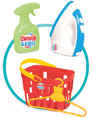Набор хозяйственный игрушечный Dede Набор гладильный Candy&Ken / 01512 - фото