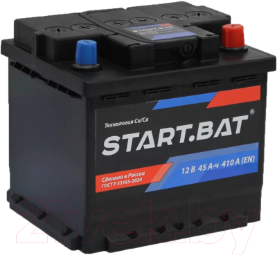 Автомобильный аккумулятор СтартБат 6СТ-45 VLR Euro 410А R+ / 545104024 - фото