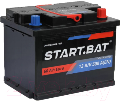 Автомобильный аккумулятор СтартБат 6СТ-60 VLR Euro 510А R+ / 560108024 - фото