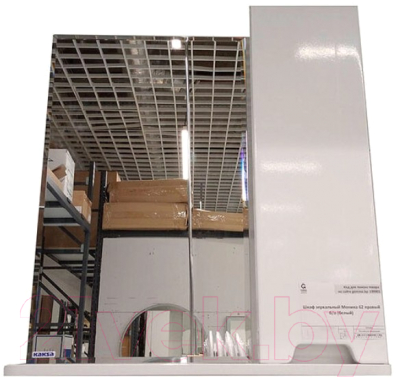 Шкаф с зеркалом для ванной Какса-А Моника 62 б/о