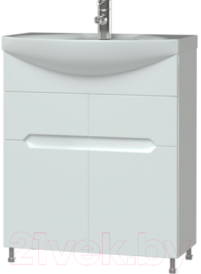 Тумба под умывальник Garda Marko-114 65 / Т_ум_2ящ_2дв_650_Marko - фото