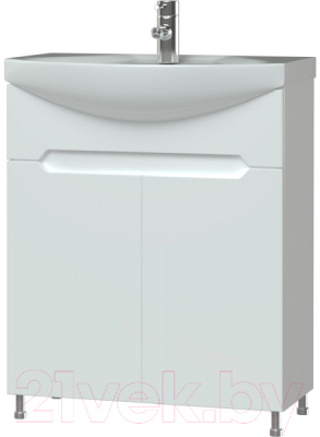 Тумба под умывальник Garda Marsel-112 65 / Т_ум_2дв_650_PVC - фото