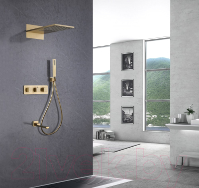 Душевая система со смесителем Abber Daheim AF8253G