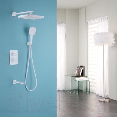 Душевая система со смесителем Abber Weiss Insel AF8050W