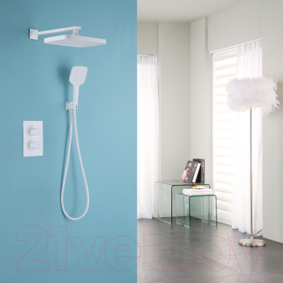 Душевая система со смесителем Abber Weiss Insel AF8051W