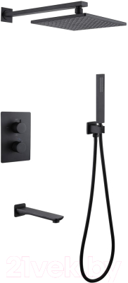 Душевая система со смесителем Abber Weiss Insel AF8050B - фото