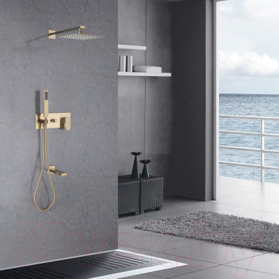 Душевая система со смесителем Abber Weiss Insel AF8050B