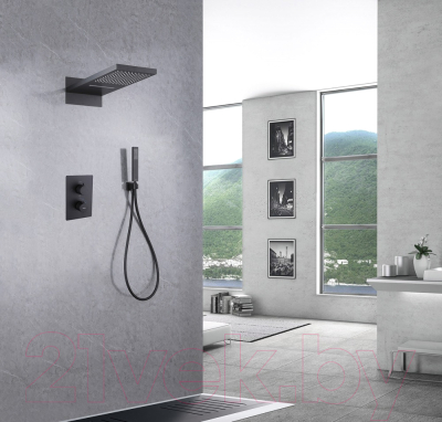 Душевая система со смесителем Abber Weiss Insel AF8052B