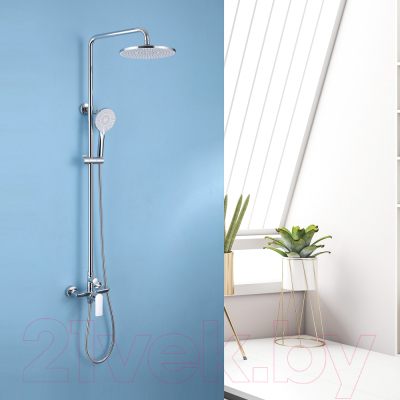 Душевая система со смесителем Abber Weiss Insel AF8020