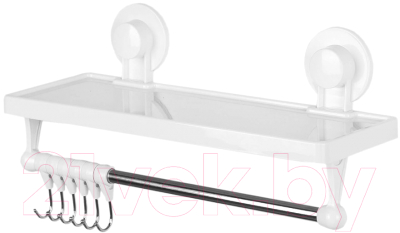 Полка для ванной Swed house Bathroom Shelf With Hooks R5180 - фото