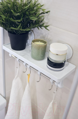 Полка для ванной Swed house Bathroom Shelf With Hooks R5180