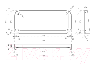 Зеркало Abber Kristall AT6702 Rubin