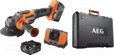 Профессиональная угловая шлифмашина AEG Powertools BEWS 18-125BLPX2-502C - фото
