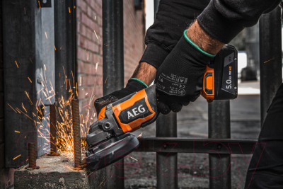 Профессиональная угловая шлифмашина AEG Powertools BEWS 18-125BLPX2-502C