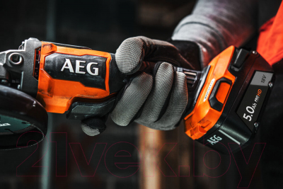 Профессиональная угловая шлифмашина AEG Powertools BEWS 18-125BLPX2-502C
