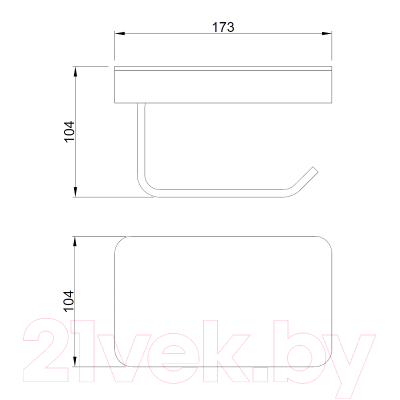 Держатель для туалетной бумаги Abber Westen AA1730